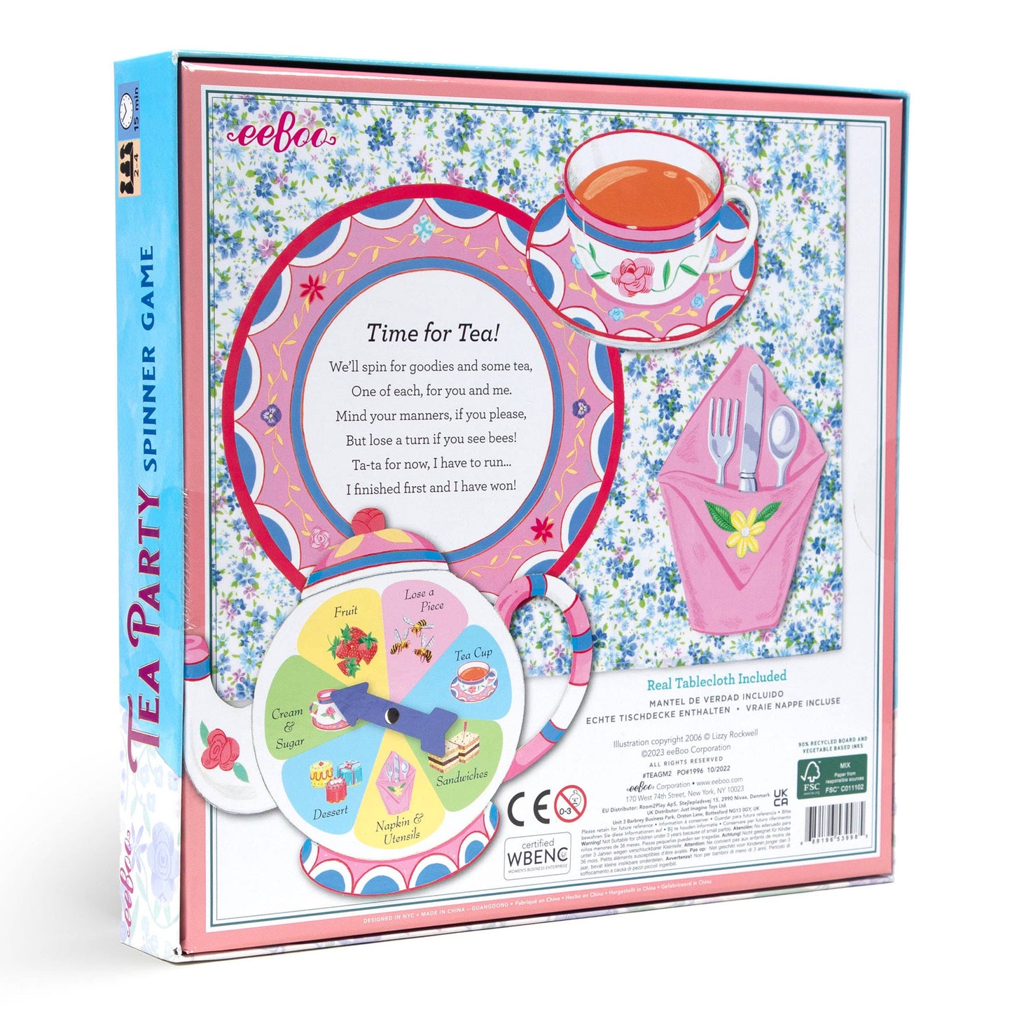 eeBoo - Tea Party Spinner Game