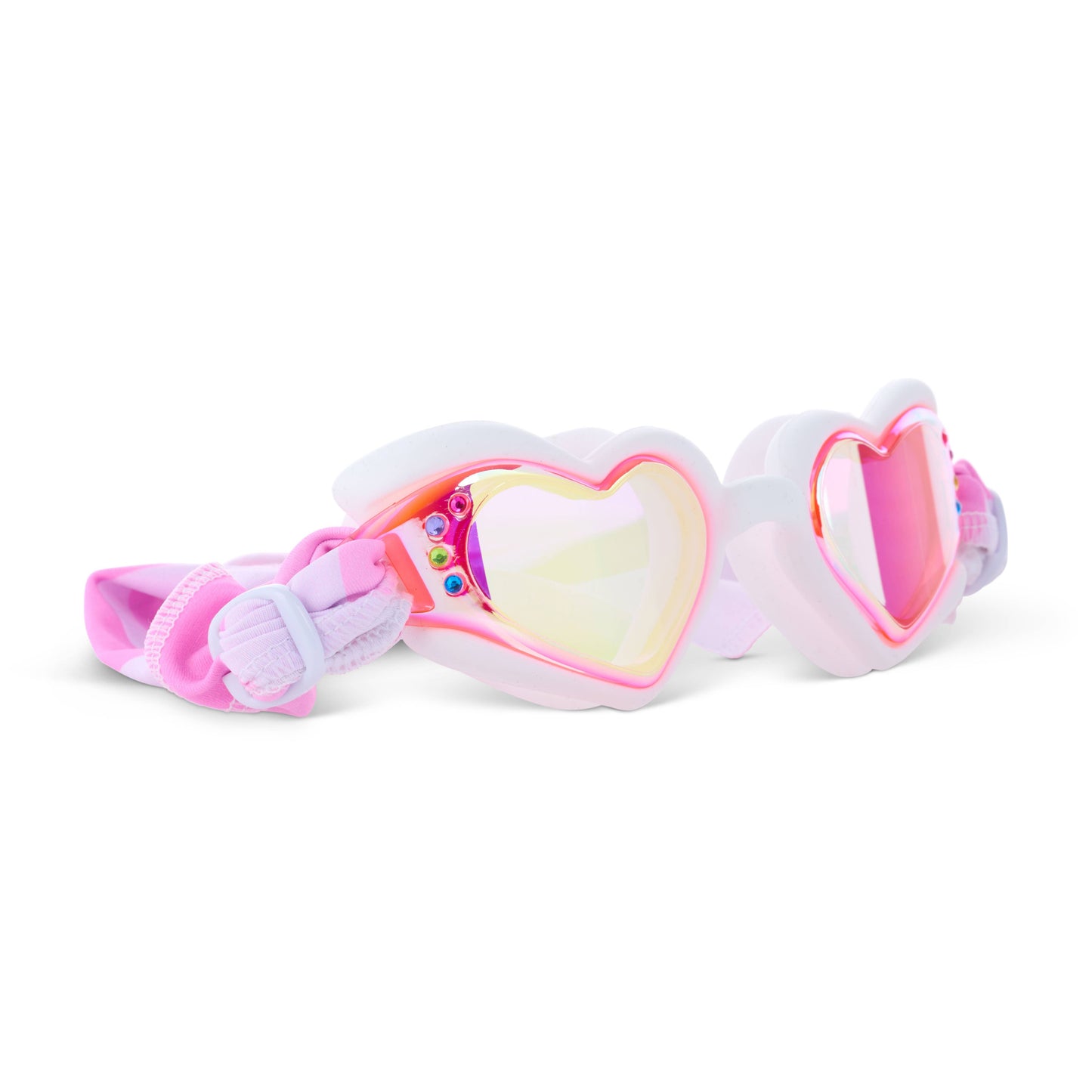 Bling2o - Soft Crush Fabric Strap Heart Swim Goggle