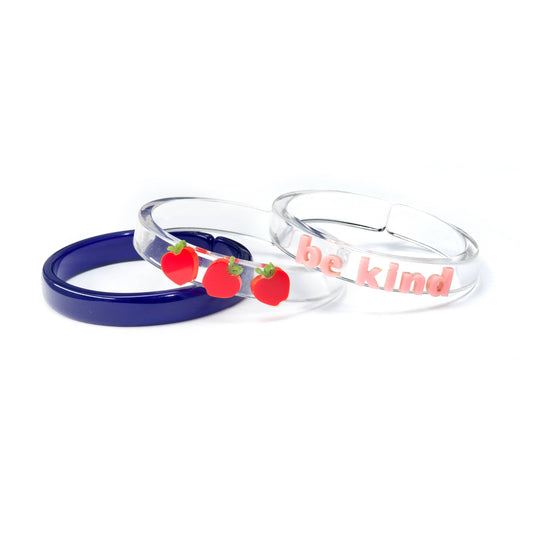 Lilies & Roses NY - Apple Be Kind Bangles back to school- BTS24