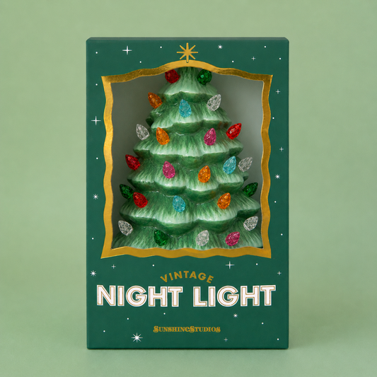 Sunshine Studios - Vintage Tree Night Light | Green