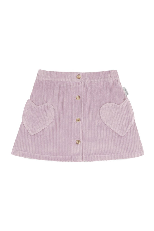 Mipounet Cuore Corduroy Skirt Mauve