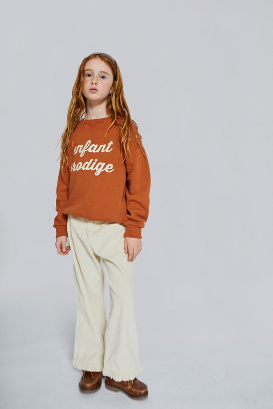 Mipounet Cuore Corduroy Pant Ecru