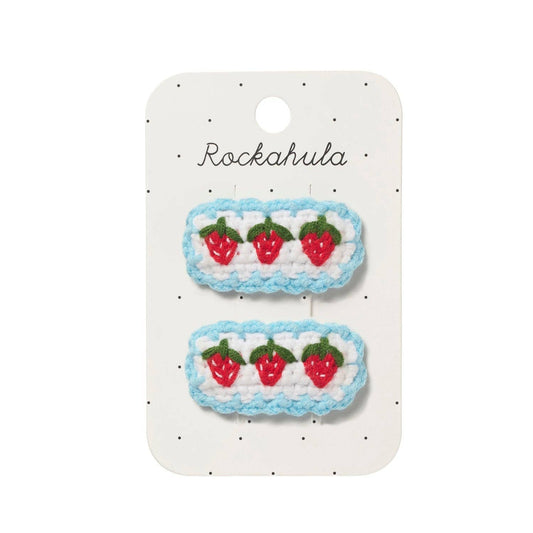 Rockahula Kids US - Crochet Strawberry Frill Clips
