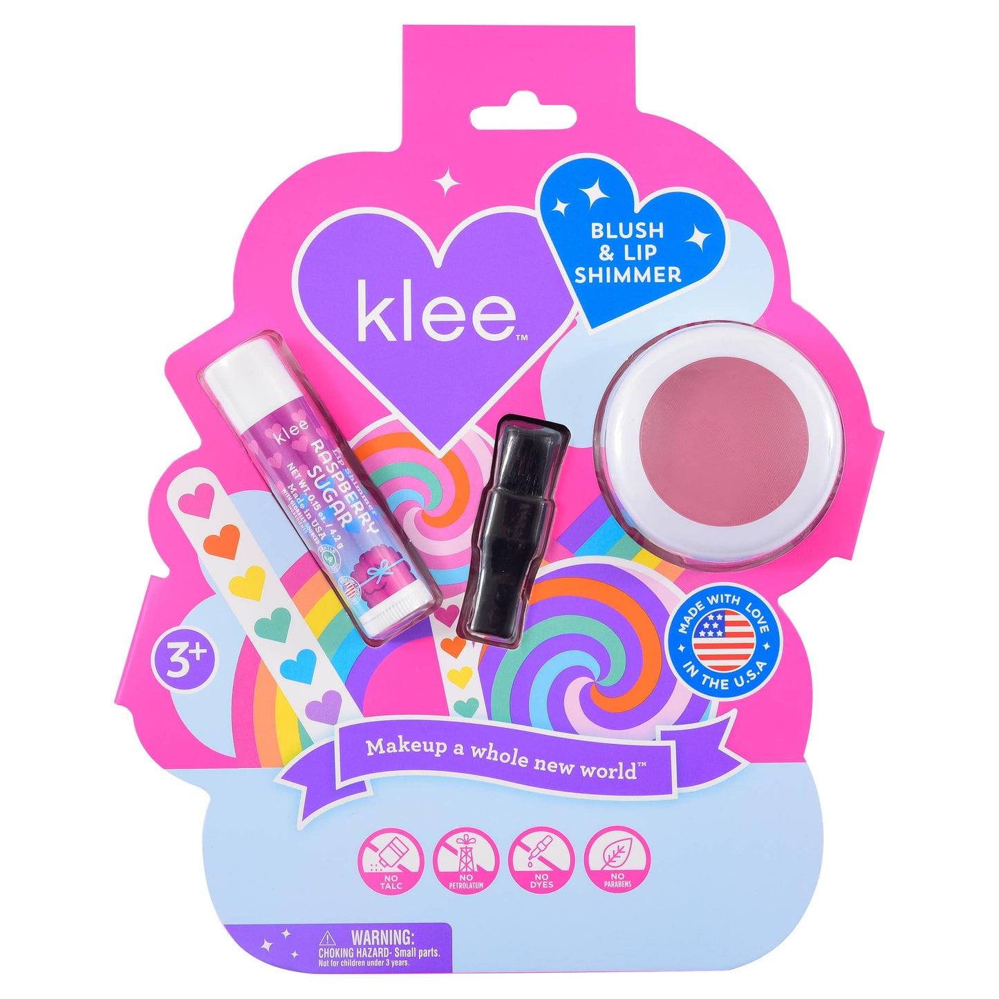 Klee Naturals - NEW!! Seabreeze Spark - Blush and Lip Shimmer Set: Rainbow Glitz