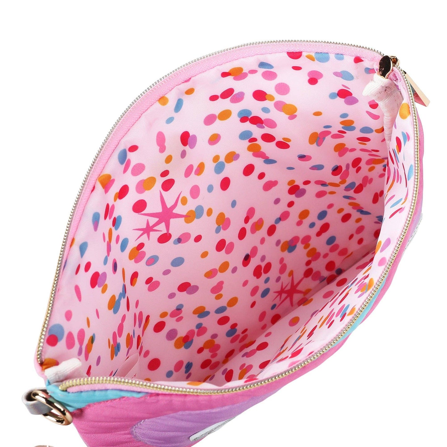Packed Party - "Taylor" Quilted Hearts Confetti Pencil Pouch