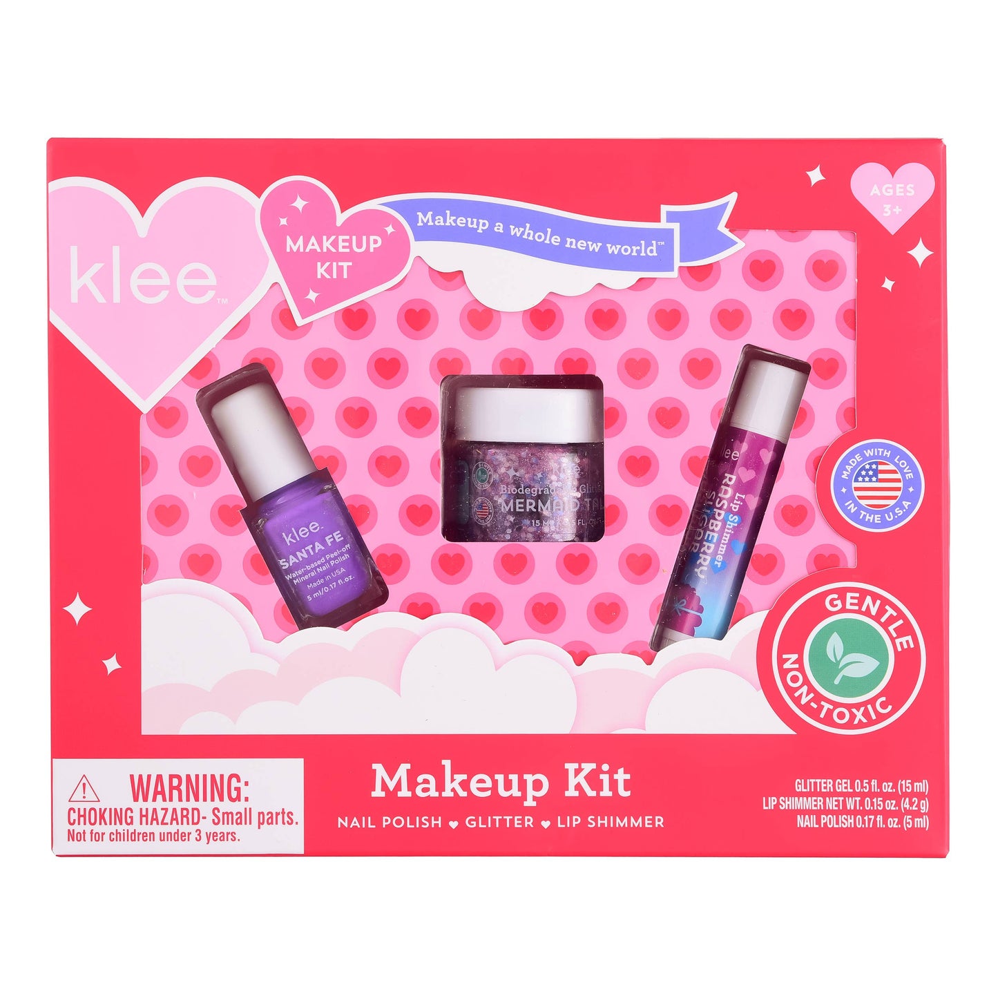 Klee Naturals - Cupid's Hugs - Valentine's Day Makeup Set: Sweetheart Smooches