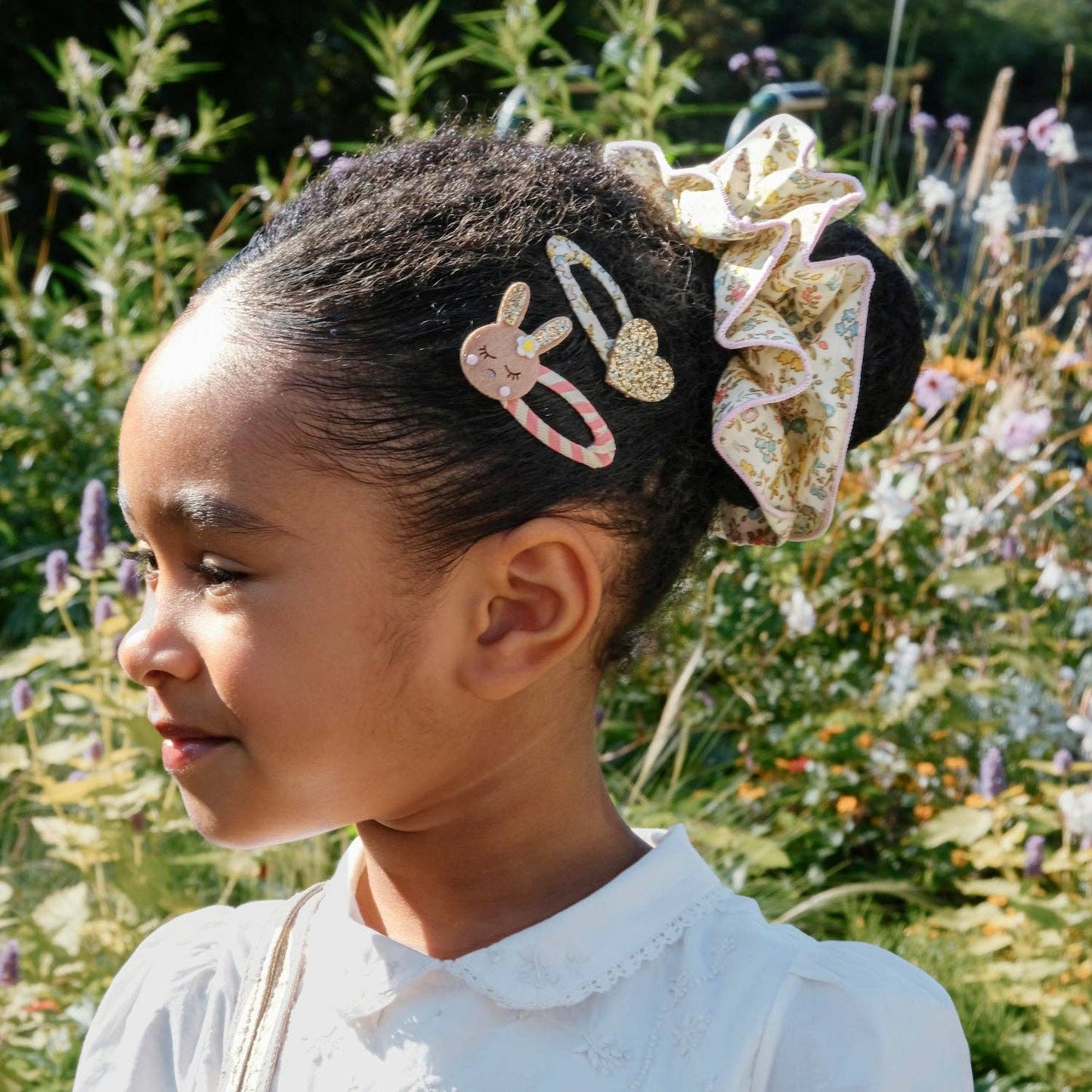 Rockahula Kids US - Petal Glitter Heart Clips