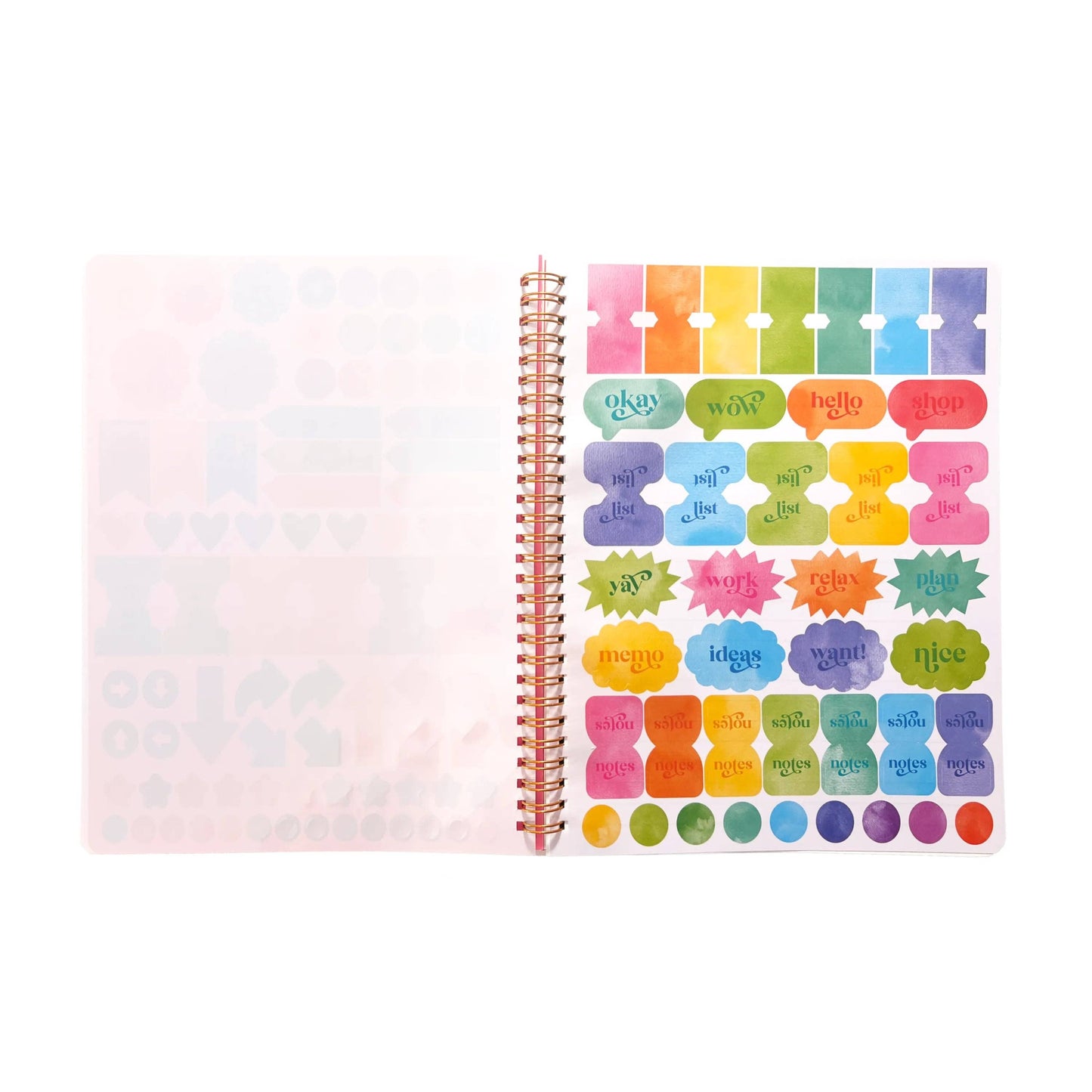 OOLY - Artful Notes Reverse Coloring Book and Notebook - Geoscape