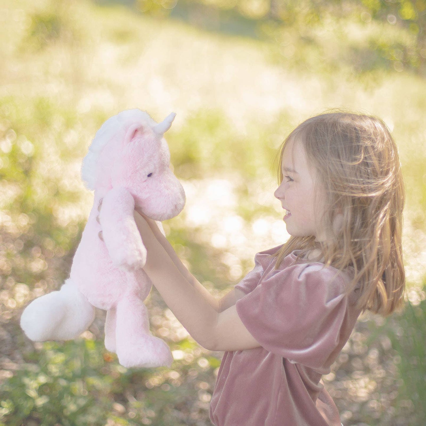 Beverly Hills Teddy Bear Company - World's Softest 16 inch - Unity Rose Unicorn Plush
