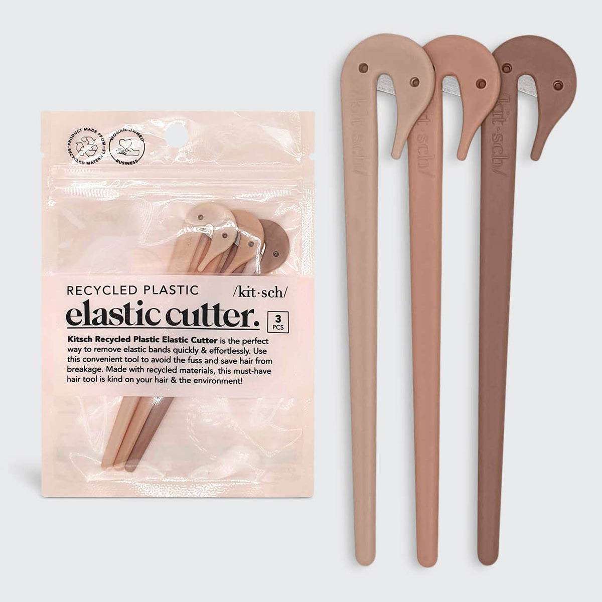 KITSCH - Eco-Friendly Elastic Cutters 3pc Set - Multi-coloured