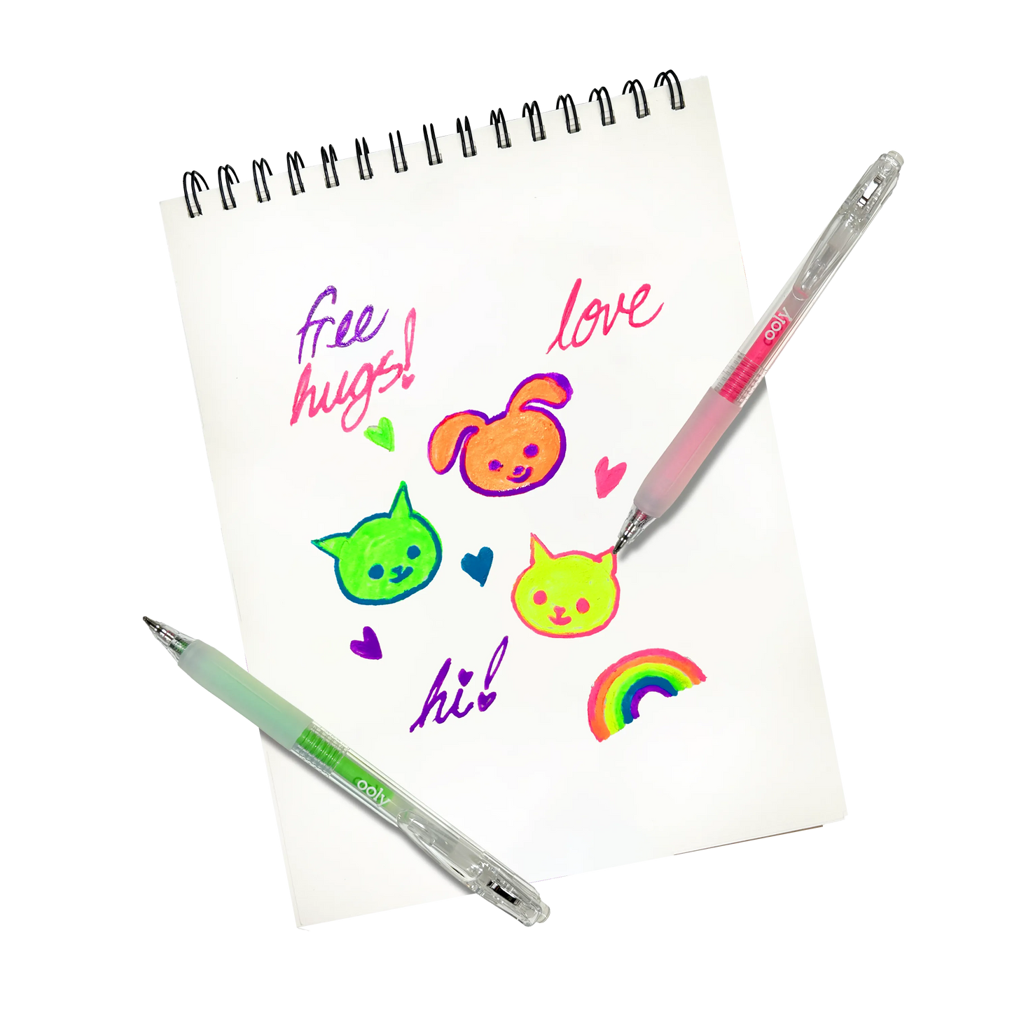 OOLY - Jelly Gloss Neon Multi-Surface Deco Gel Pens - Set of 6