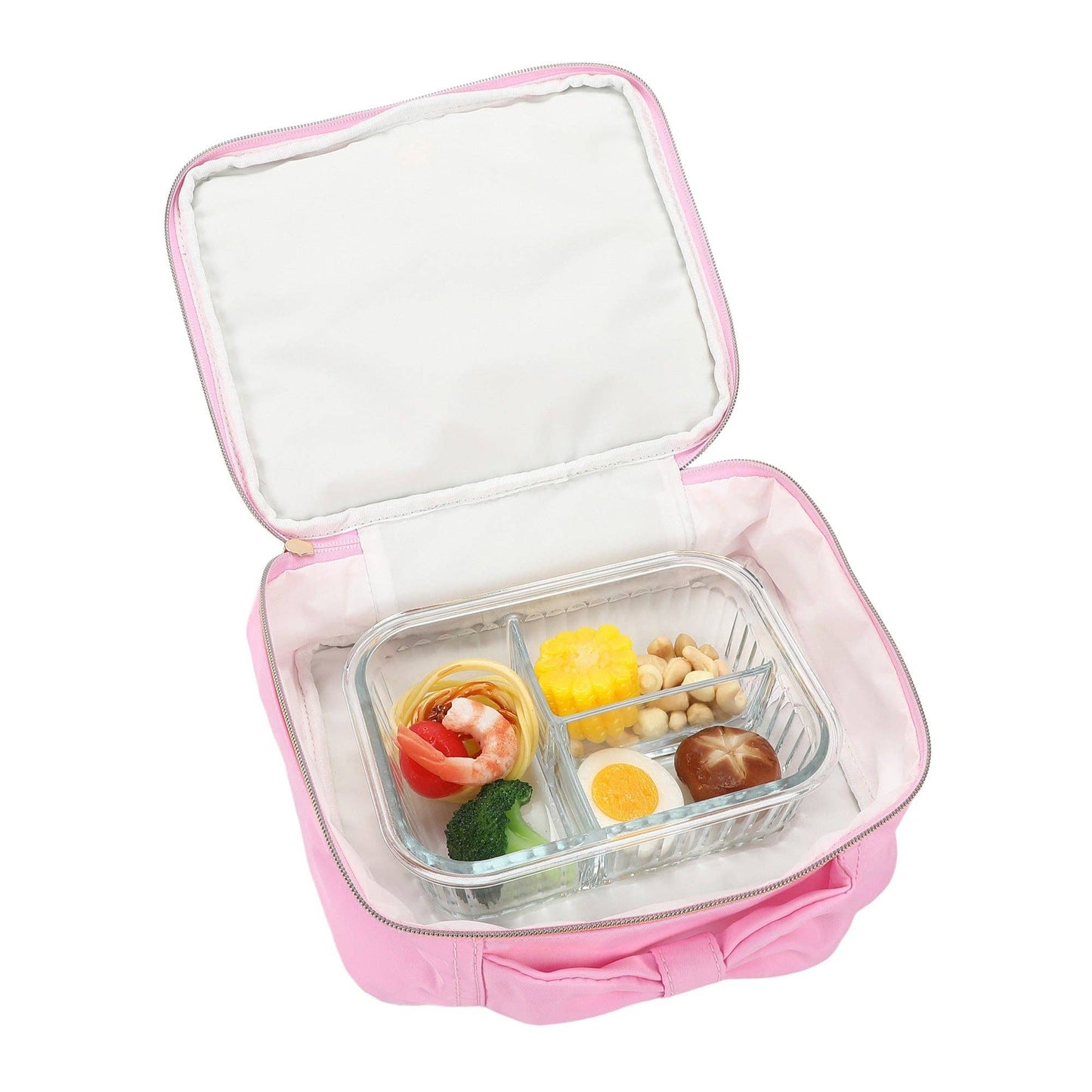 Packed Party - "Taylor" Quilted Confetti Hearts Insulated Lunchbox