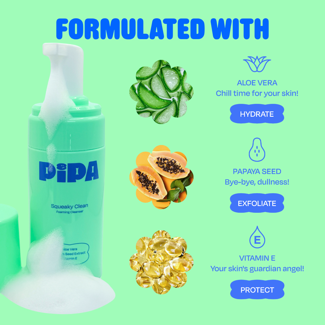 Pipa Skin Care - Skincare Start Young Bundle Gift Set | 3-Step Gentle Routine