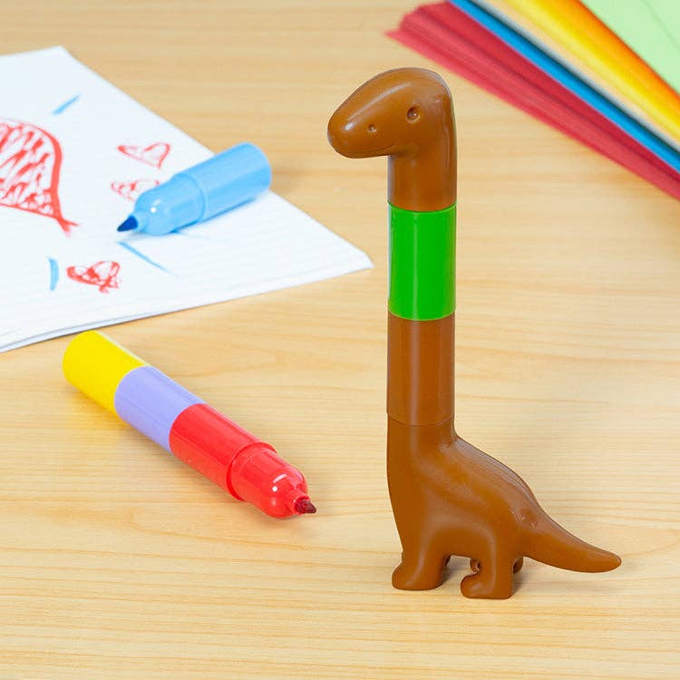 Kikkerland Design Inc - Dino Rainbow Marker