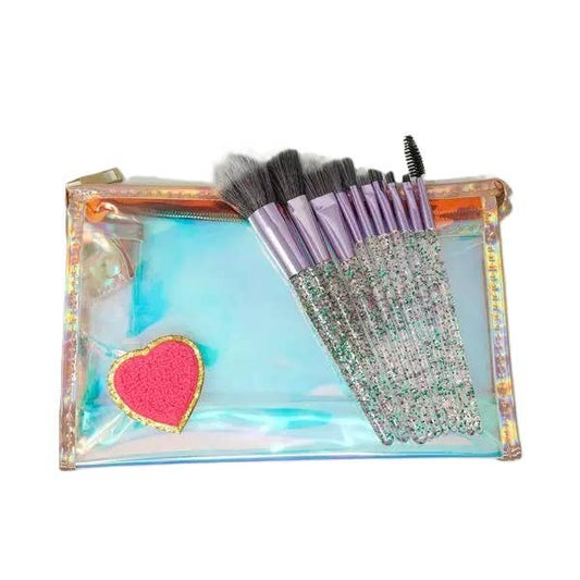 Sunshine & Glitter - Sunshine & Glitter 10-Piece Glitter Glam Brush Set
