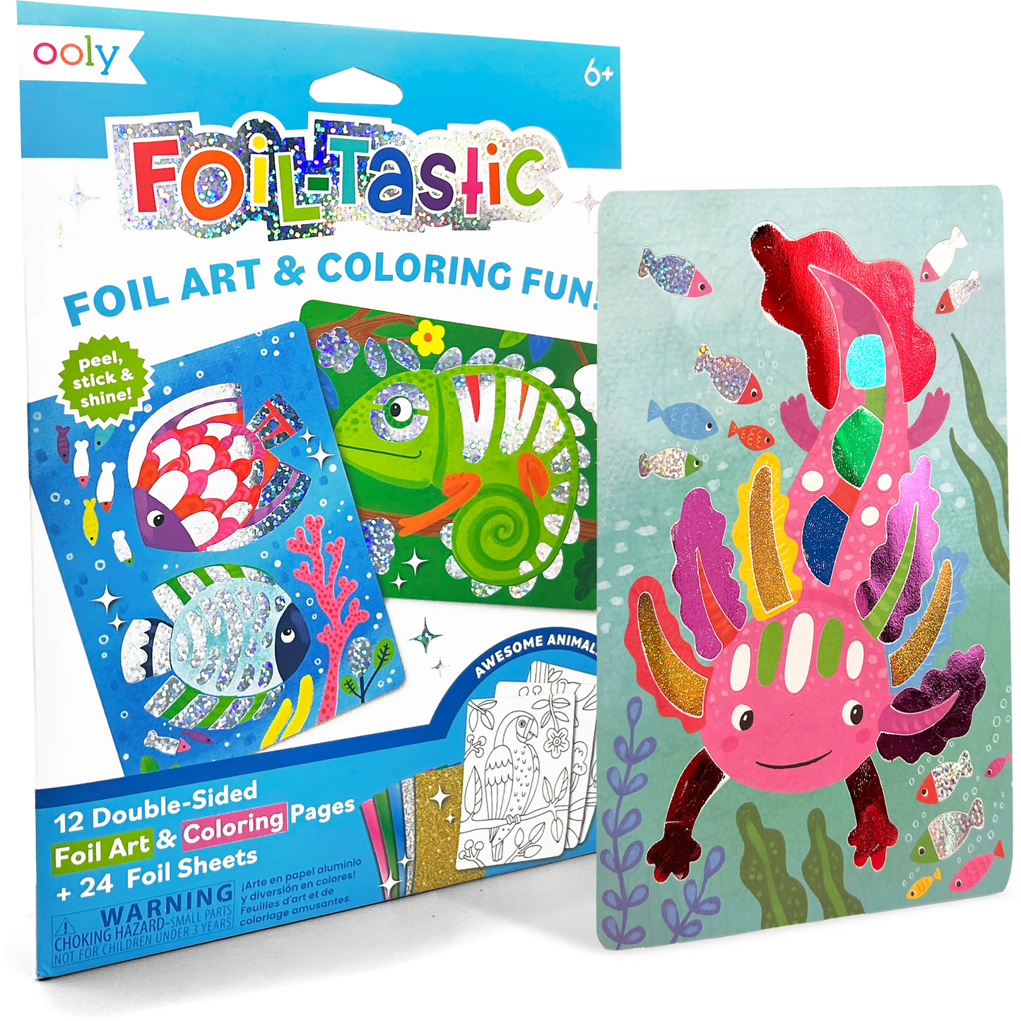 OOLY - Foil-tastic: Foil Art & Coloring Fun - Awesome Animals