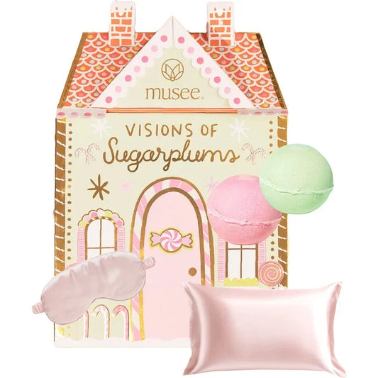 Musee Visions of Sugarplums Bath Balm & Eye Mask Set