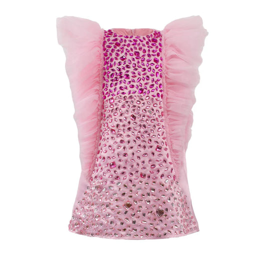 Lola and the Boys Pink Limited Edition Bejeweled Dress