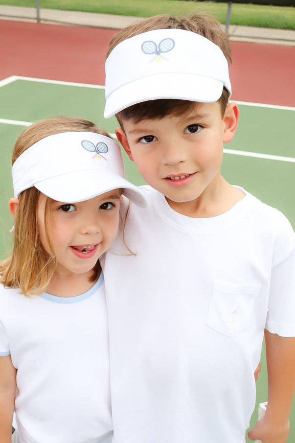 Bits & Bows - 2026 Tennis Visor Youth (2-8)