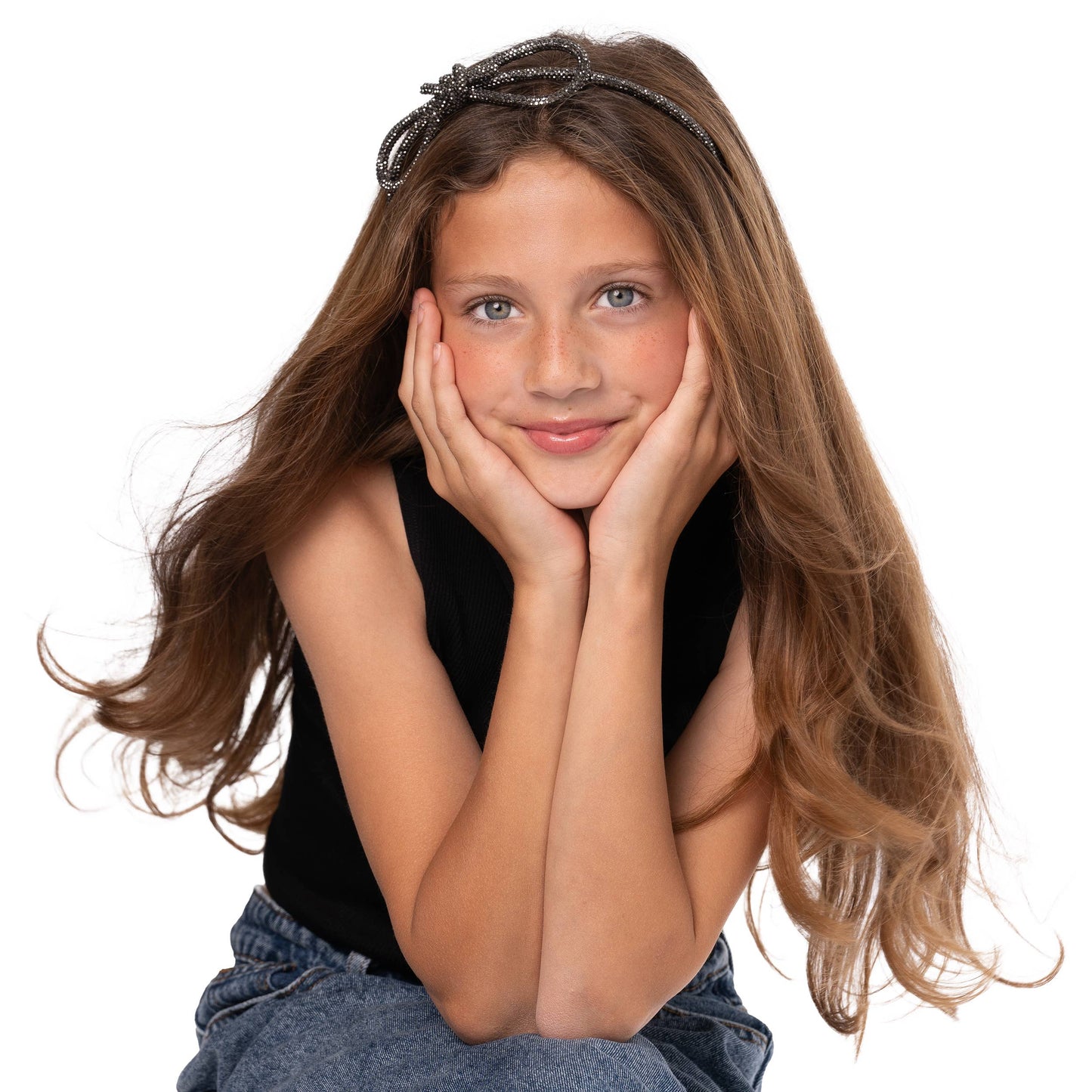 Malibu Sugar - t Rhinestone Bow Headband - Rainbow