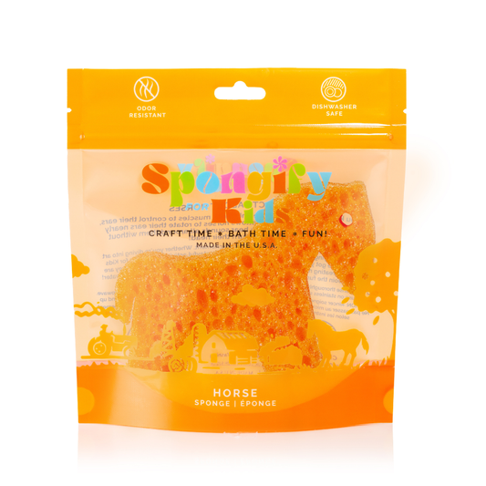 Spongellé  - Horse Farm Animals Spongify™ Bath Sponge for Kids