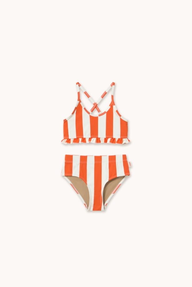 Tiny Cottons Red Stripes Swim Set