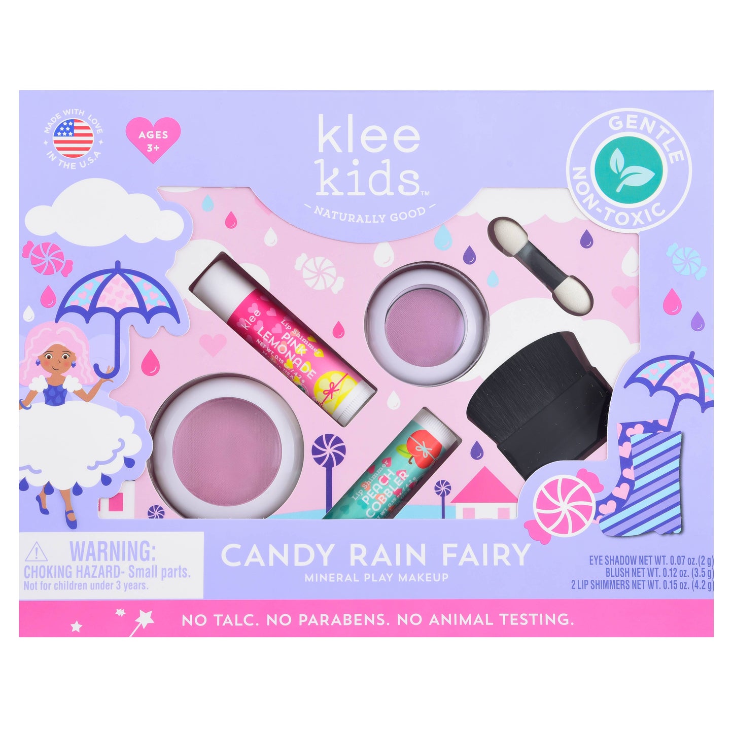 Klee Naturals - NEW!! Honey Glow Fairy - Klee Kids Play Makeup 4-PC Kit: Honey Glow Fairy