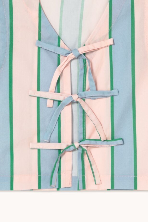 Tiny Cottons Retro Stripes Bows Vest