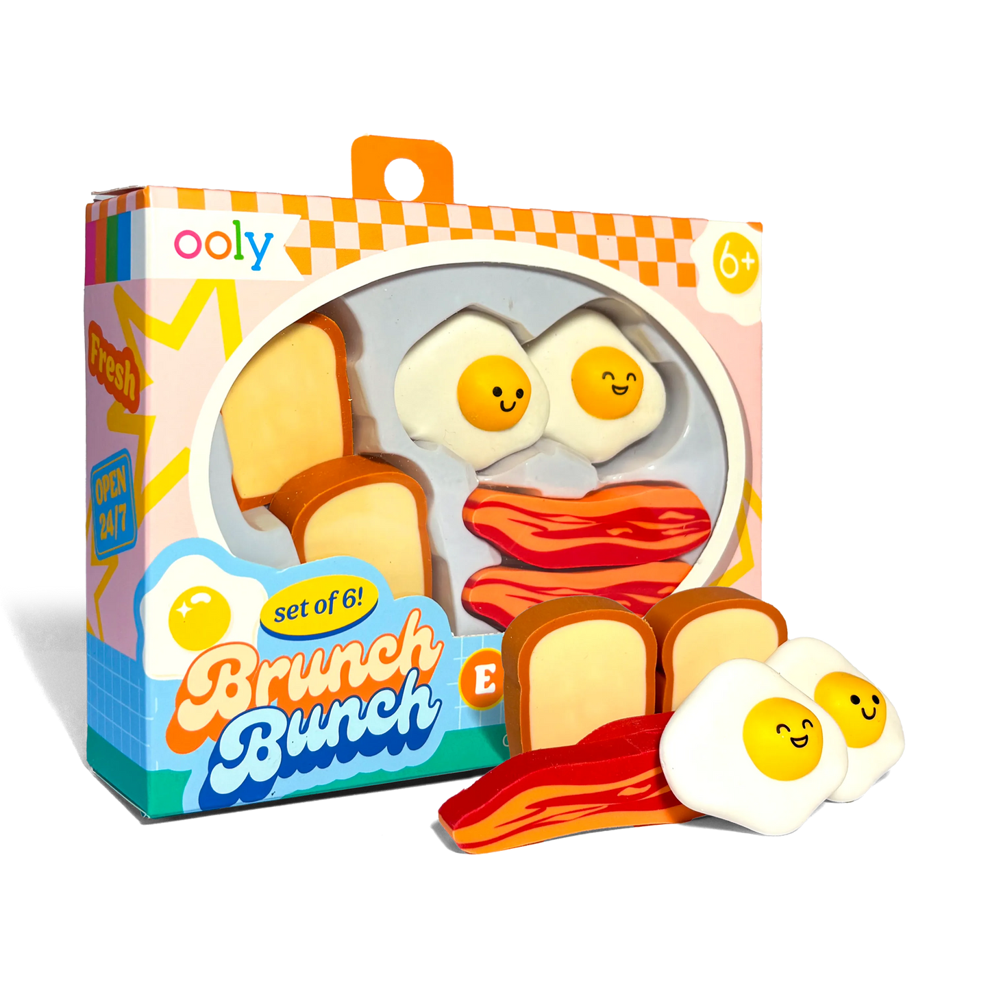 OOLY - Brunch Bunch Breakfast Erasers - Set of 6