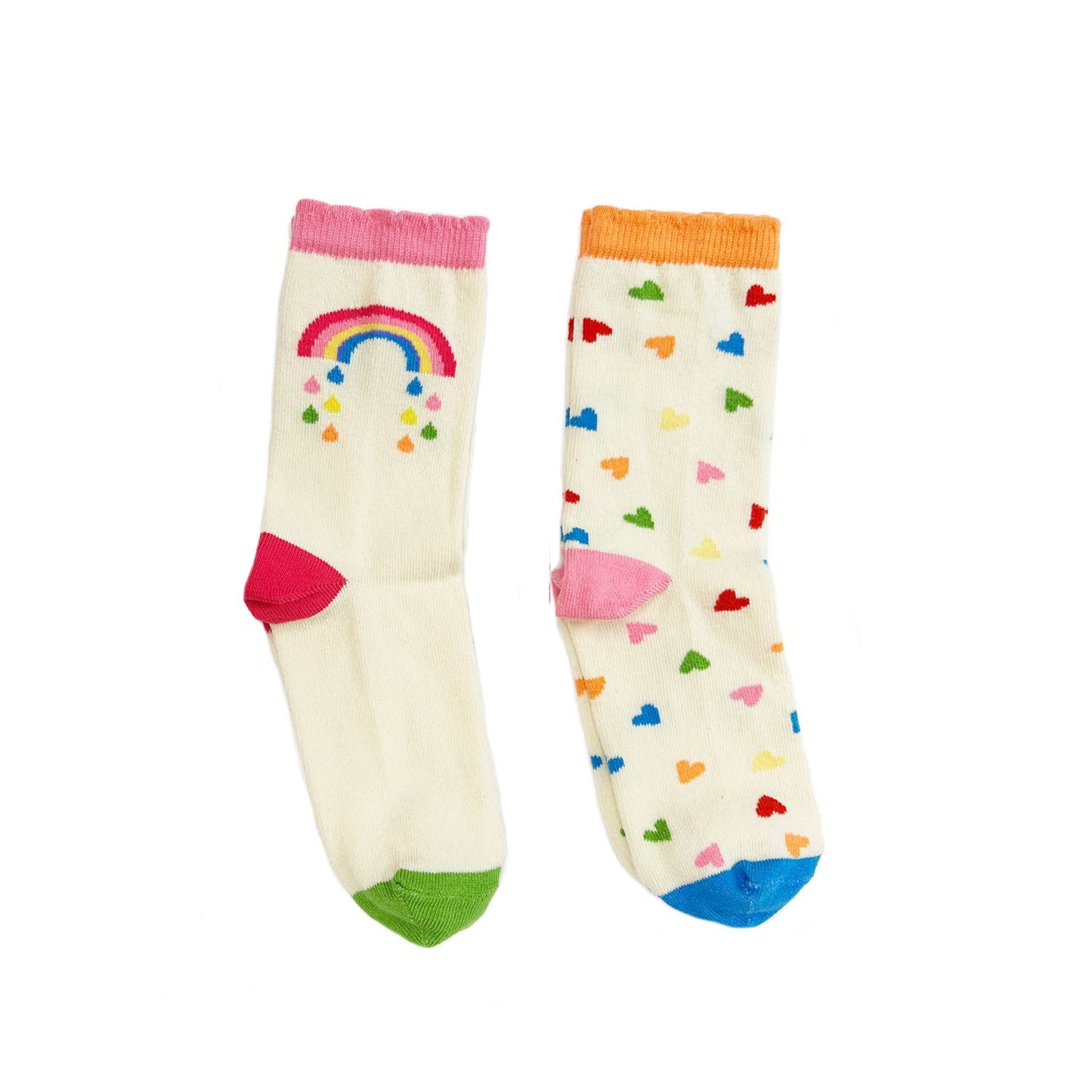 Rockahula Kids - Rainbow Hearts 2 Pack Socks