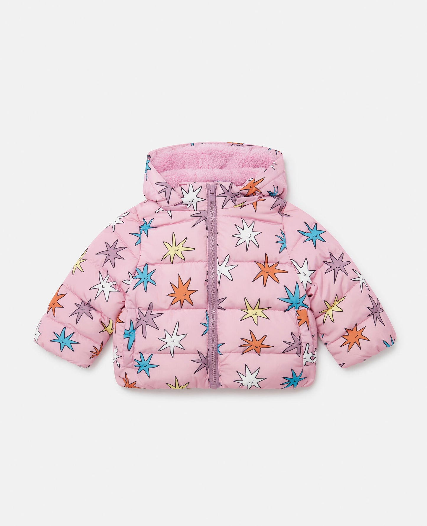 Stella McCartney Kids Baby Girl Multicolor Smiley Stars Puffer