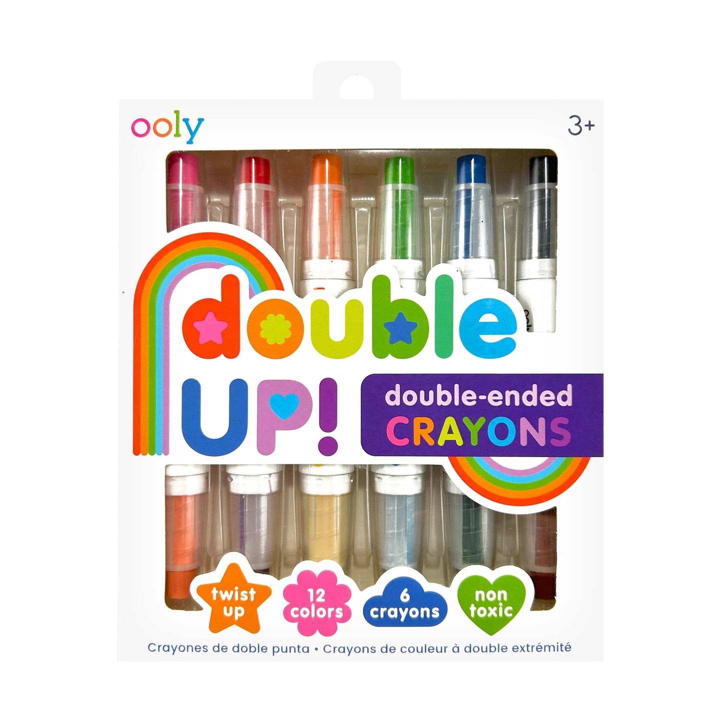 OOLY - Double Up!: Double-Ended Crayons (Set of 6 / 12 Colors)