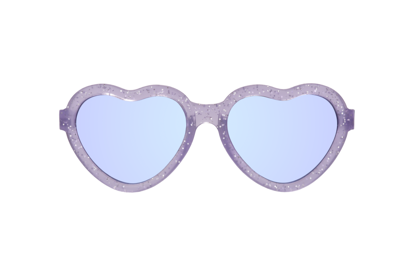 Babiators - Limited Edition Lavender Shimmer Hearts with  Mirrored Lens: Ages 0-2