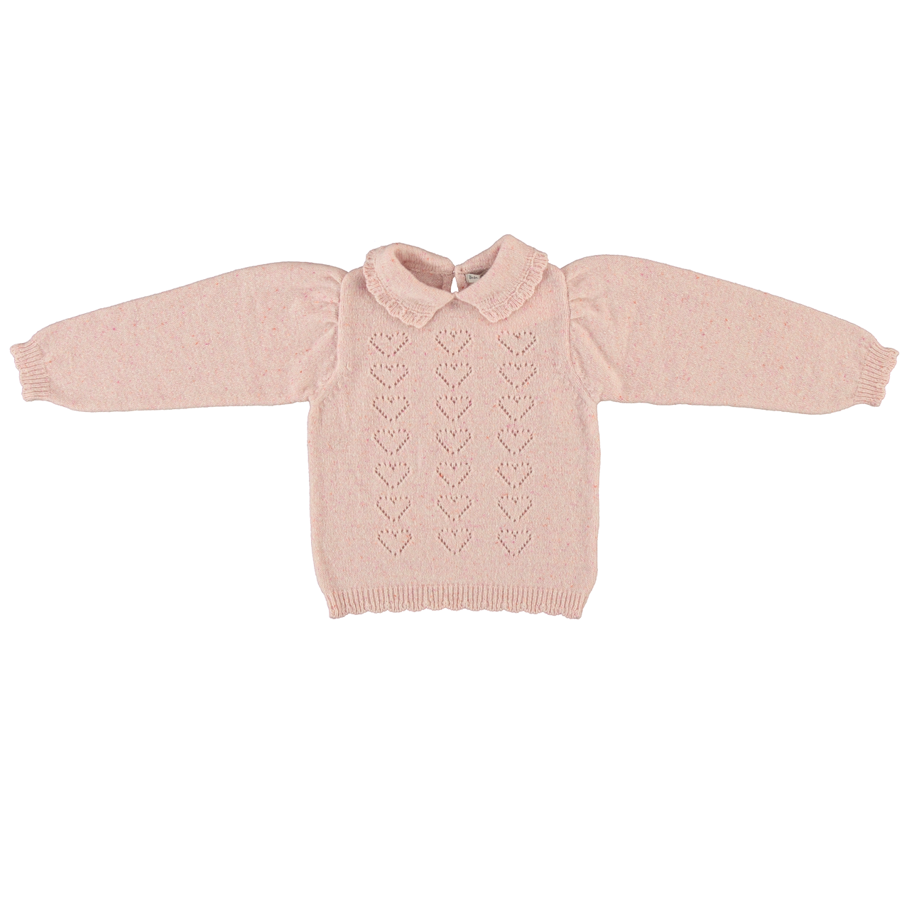 Bebe Organic Monna Sweater Heart Pink