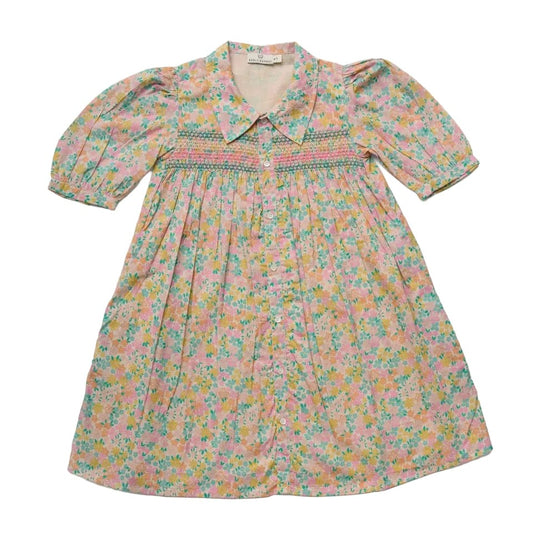 Early Sunday Jane Dress Emma Floral Mint Print