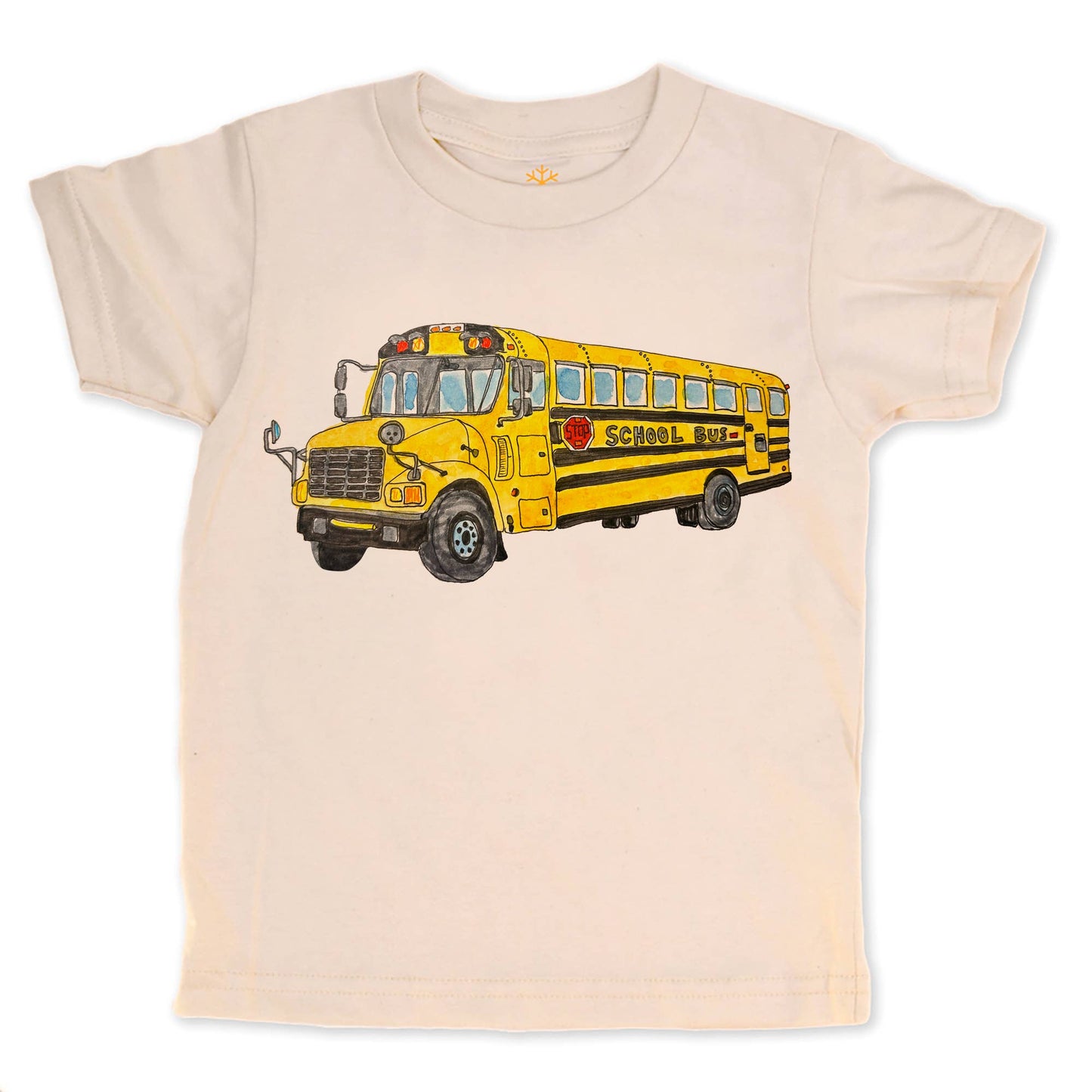 orangeheat - School Bus - Kids Organic Tee
