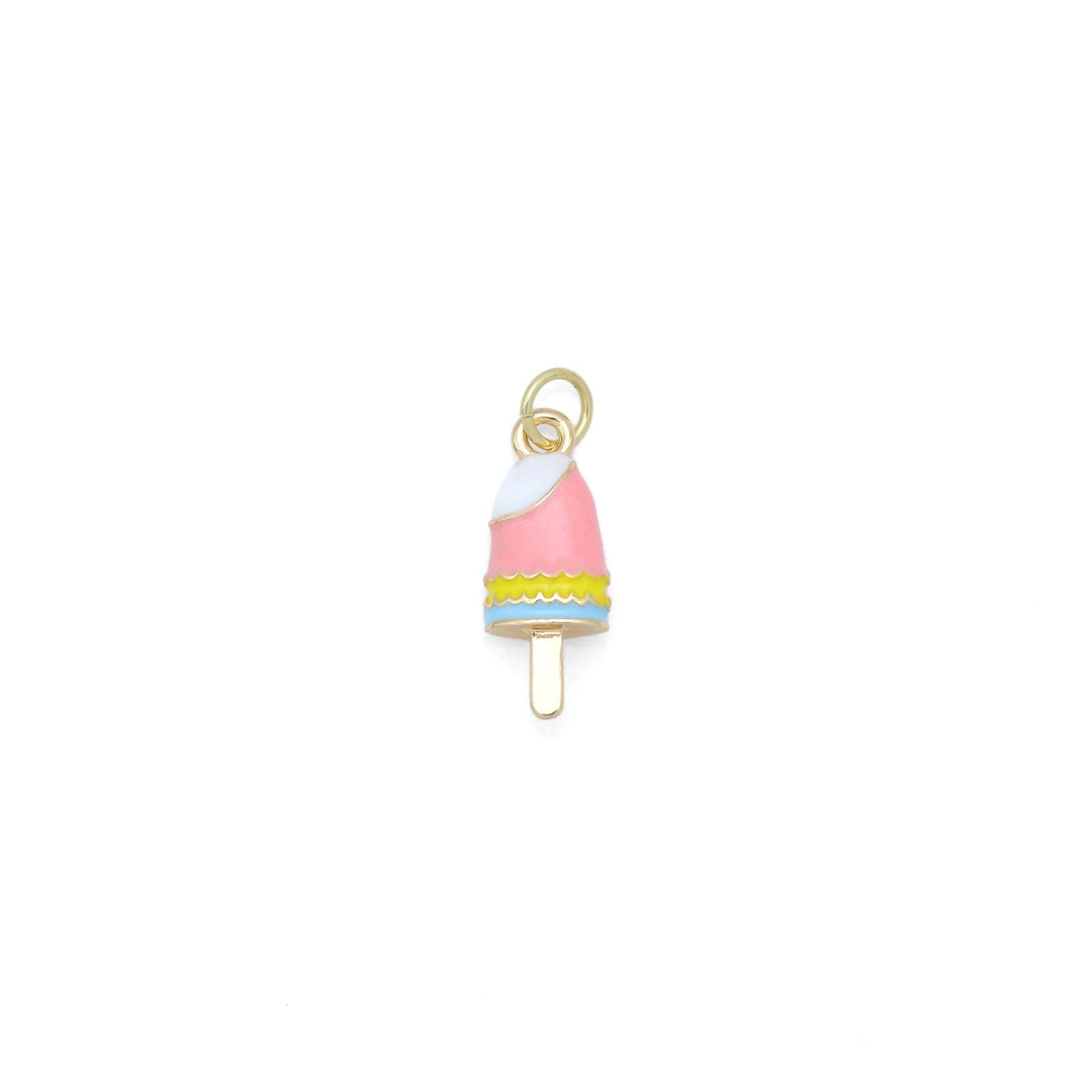 Colorful Enamel Gold Ice Cream Charm