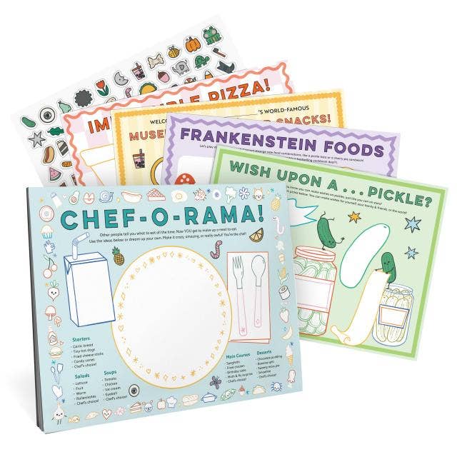Hachette Book Group - Eat Drink Color Draw! Activity Placemats