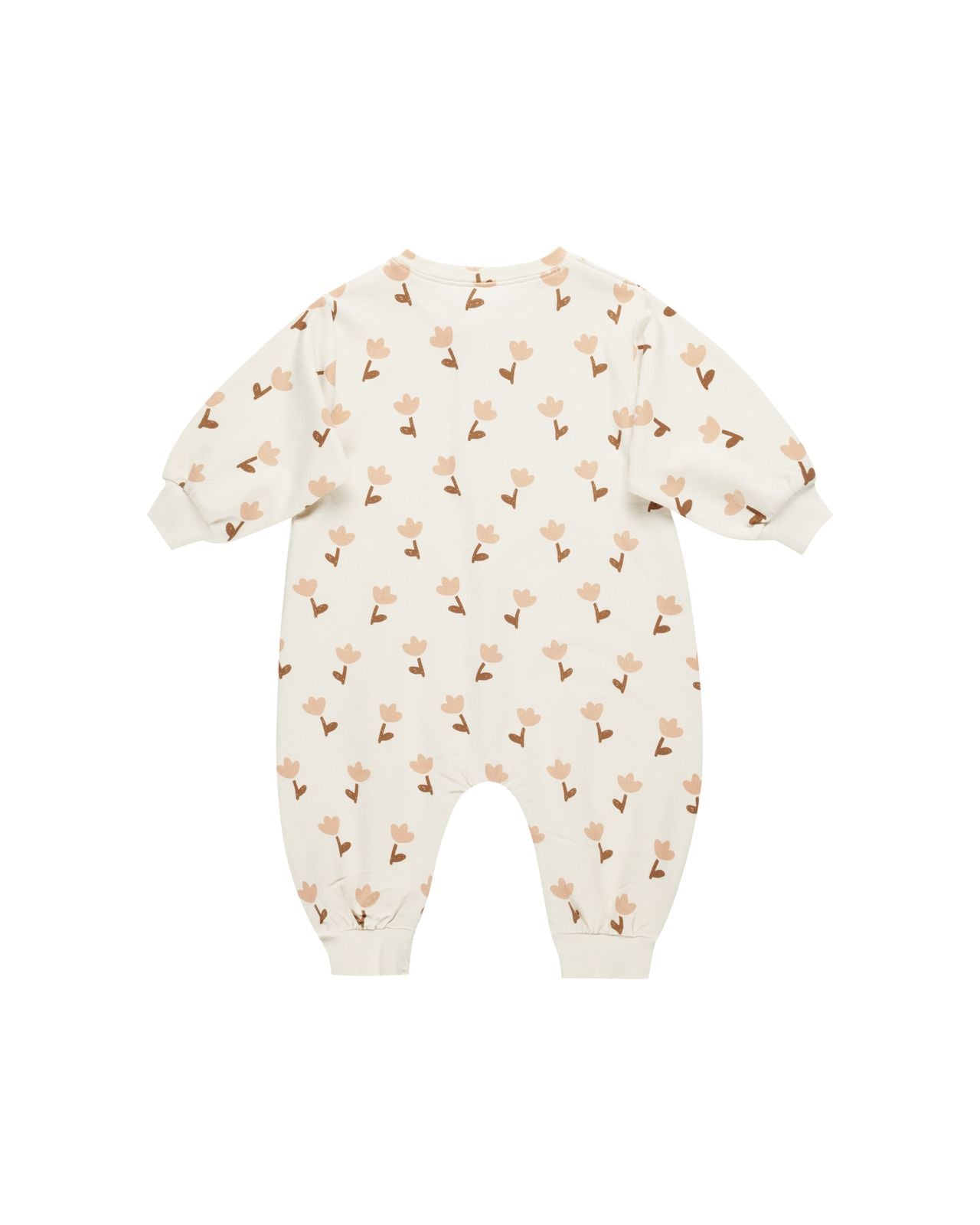 Quincy Mae Relaxed Fleece Jumpsuit Tulips