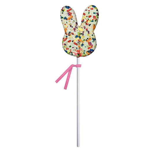 Grandpa Joe's Candy Shop - Melville Funfetti Bunny Face Hard Candy Lollipop