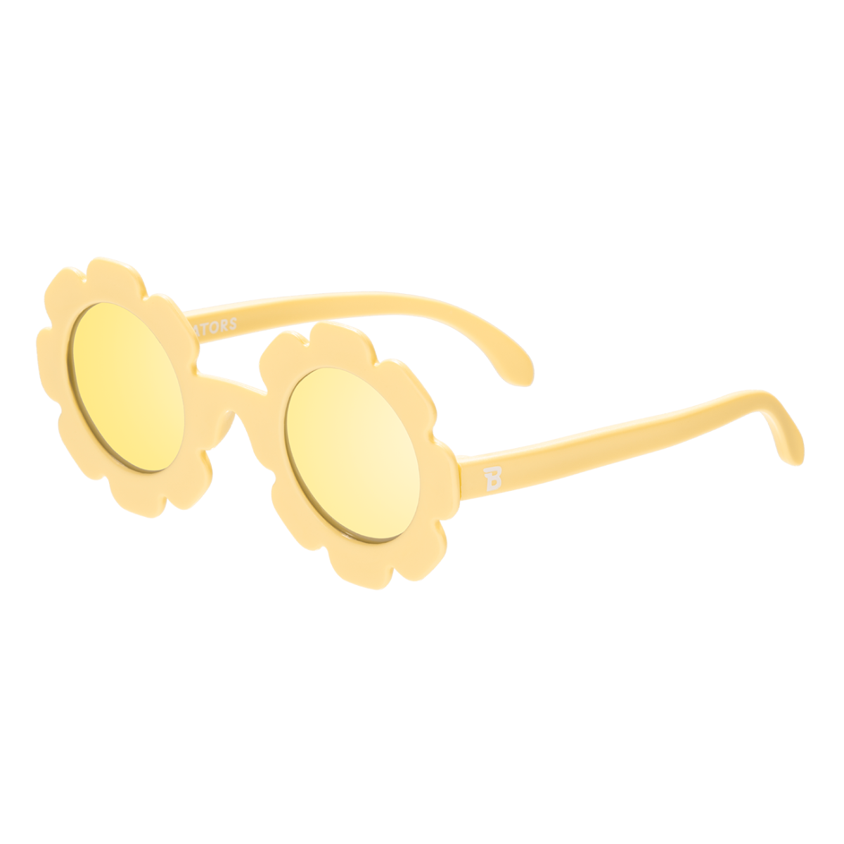 Babiators - Sun Ray Flower I Yellow Polarized Mirrored Lenses: Polarized / Ages 3-5