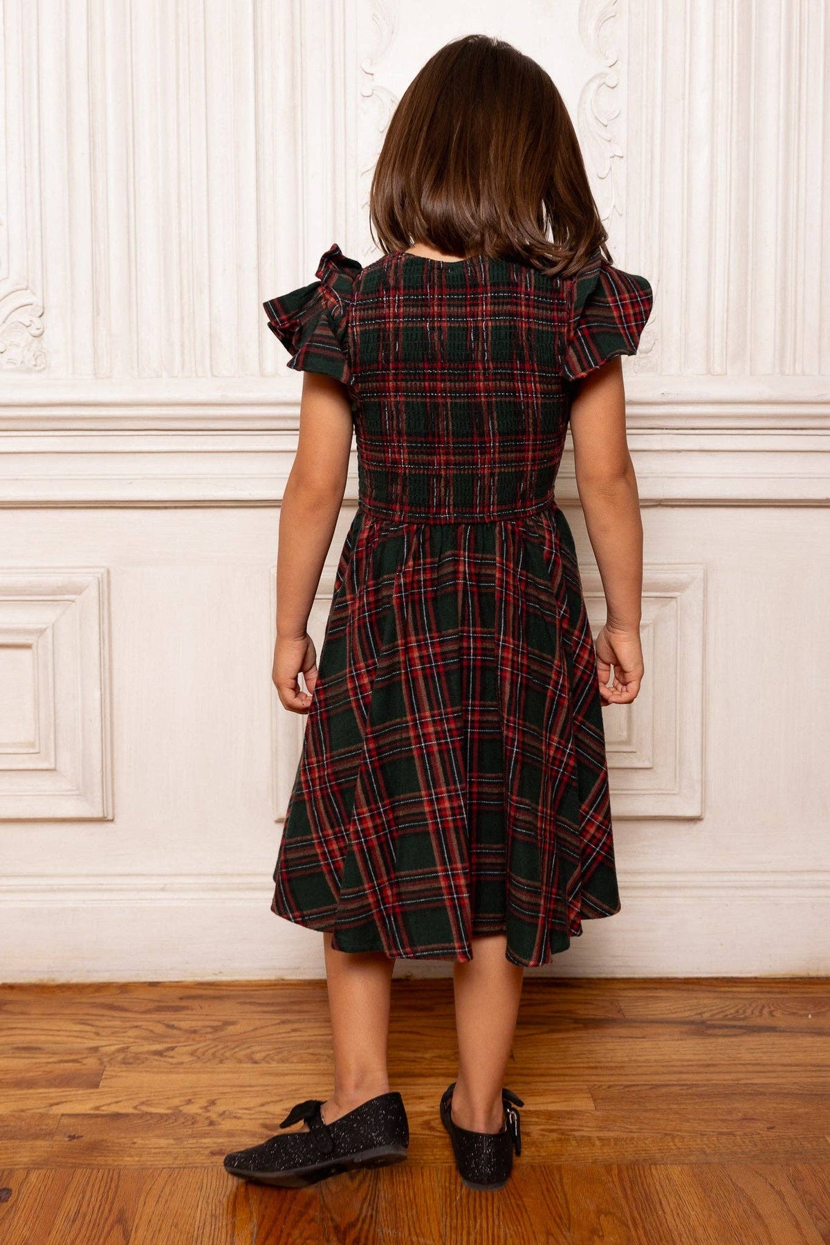 Ivy City Co - Mini Hattie Dress in Evergreen Plaid