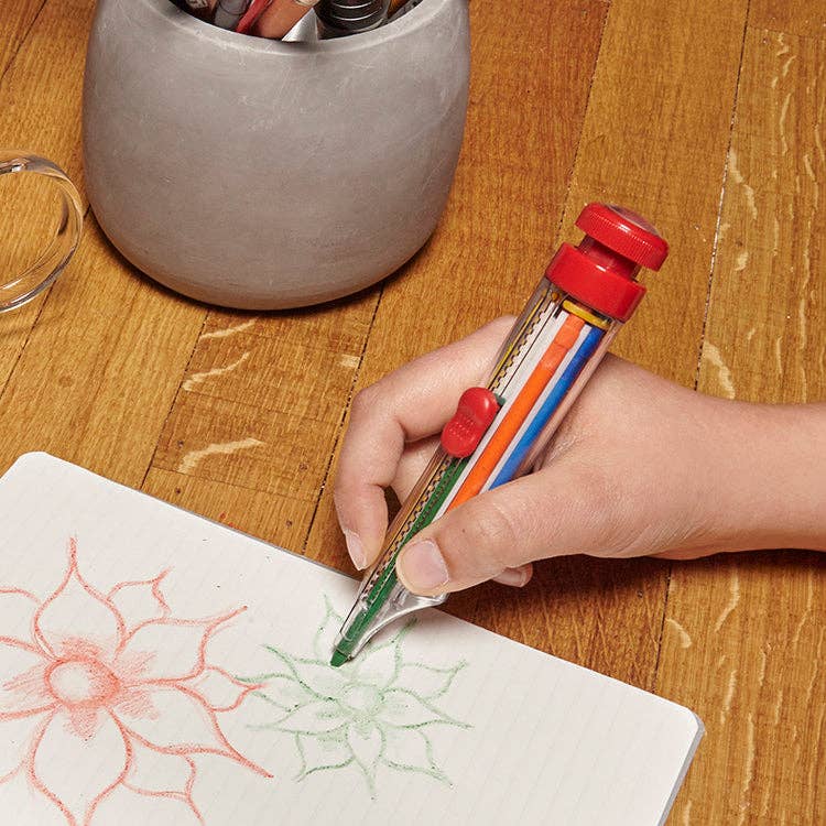 Kikkerland Design Inc - 8 Color Crayon Pen