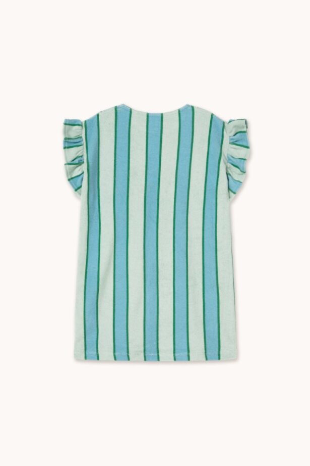 Tiny Cottons Retro Stripes Blue Towel Dress