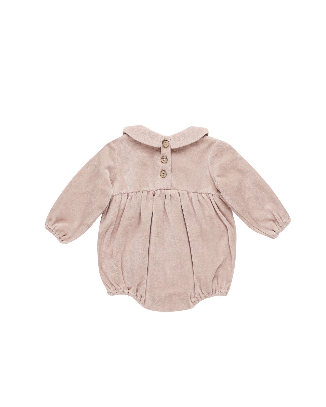 Quincy Mae Peter Pan Romper Blush