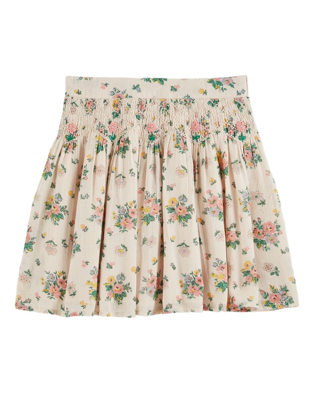 Emile et Ida Printemps Rose Embroidered Skirt Printemps Rose