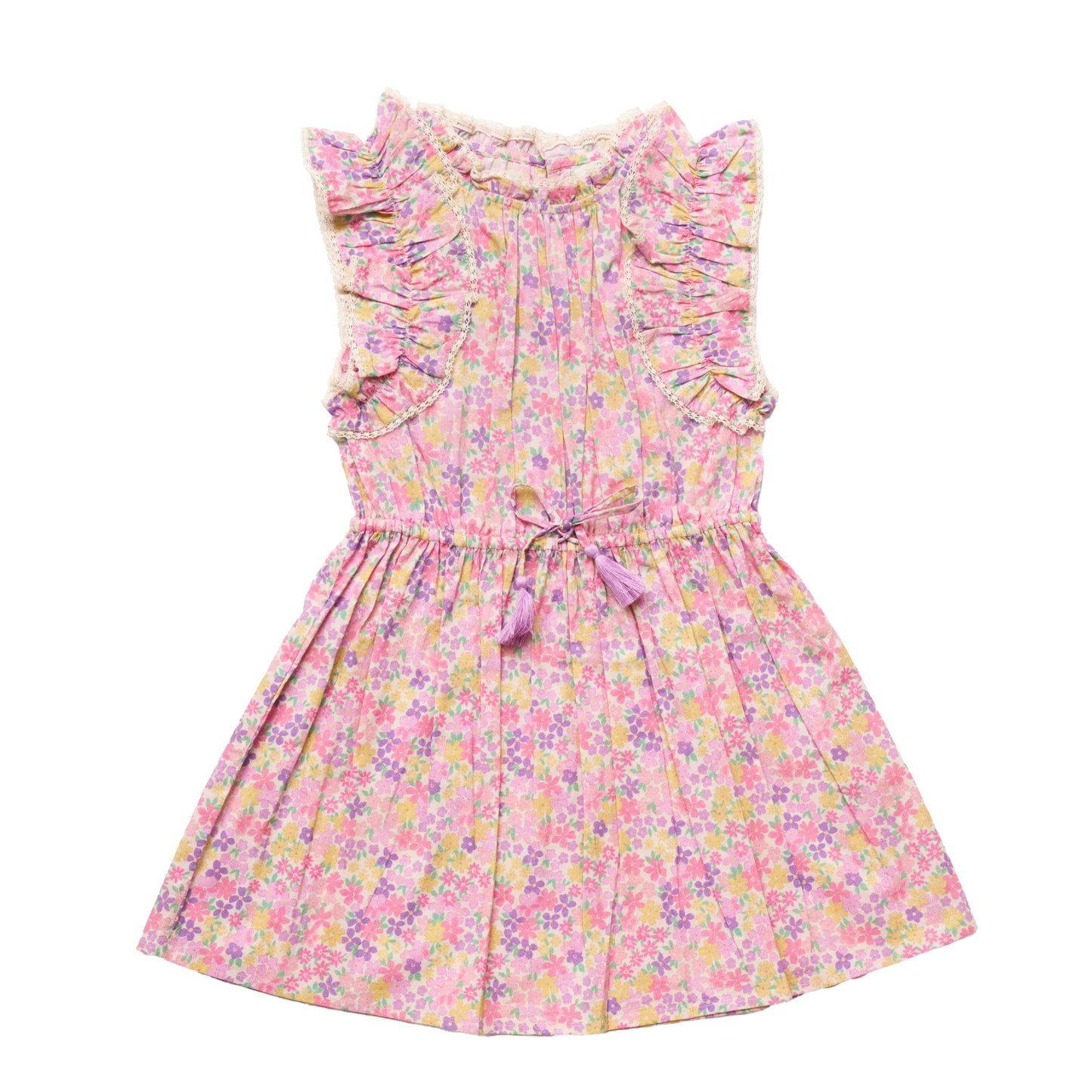 Early Sunday Florence Dress Emma Floral Purple Print