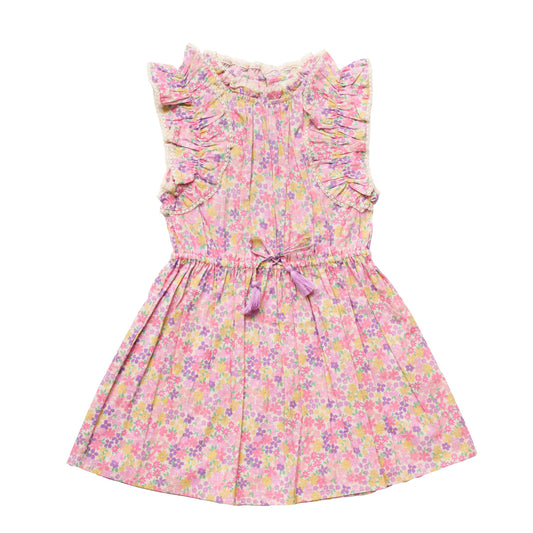 Early Sunday Florence Dress Emma Floral Purple Print