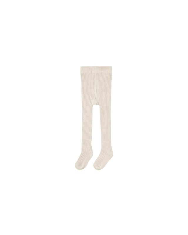 Rylee + Cru Ribbed Tights Natural