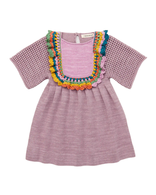 Misha & Puff Crochet Joya Dress Plum Petal